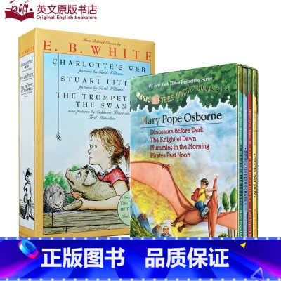 [正版]送音频 神奇树屋英文原版Magic Tree House1-4册章节桥梁书E. B. White charlot