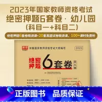 [幼儿园·绝密押题]6套卷 [正版]2023教师证资格用书中小学幼儿园教资考试资料高中语文数学英语历年真题试卷押题6套卷
