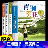 [全套4册]青铜葵花+宝葫芦+细菌+小英雄 [正版]青铜葵花曹文轩完整版全套5册 宝葫芦的秘密四年级下册阅读课外书必 小