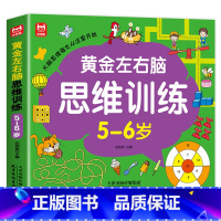 5-6岁-左右脑思维训练 [正版]全套4册 左右脑思维训练2-3-4-5-6岁幼儿益智书籍益智思维逻辑训练宝宝左右脑开发