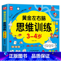 3-4岁-左右脑思维训练 [正版]全套4册 左右脑思维训练2-3-4-5-6岁幼儿益智书籍益智思维逻辑训练宝宝左右脑开发