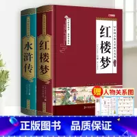 [完整版2册]红楼梦+水浒传 [正版]完整无删减四大名著原著 三国演义水浒传西游记红楼梦青少年完整版 初高中生无障碍阅读