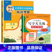 2册:阅读理解+写字天天练 六年级下 [正版]1到6年级 小学语文课外阅读理解强化训练 上册专项训练下册一年级二年级三升