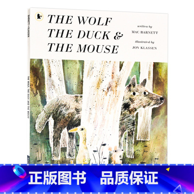 [正版]野狼的肚子我的家 英文原版 The Wolf, the Duck and the Mouse 获奖绘本 幽默趣