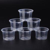 一次性4安布丁杯带盖透明塑料杯果冻杯双皮奶碗龟苓膏碗100套 (只要杯子)(无盖)100个