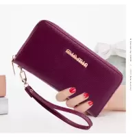 钱包女2021新款女士钱包女长款包包斜挎大容量零钱包包女高级感 紫色[c03]