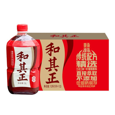 达利园和其正1L*12瓶