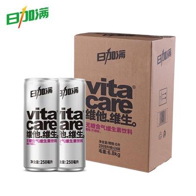 日加满 葡萄柠檬味 无糖含气维生素饮料 250ml*24罐