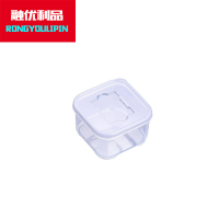 融优利品 塑料方形食品留样盒 400ml(9002)/个