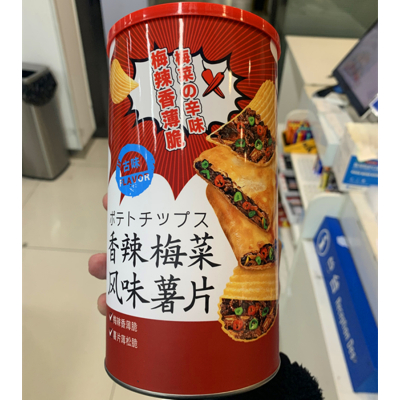 品冠园香辣梅菜味薯片108g