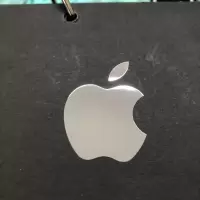 苹果手机金属标贴苹果笔记本台式电脑一体机logo手机金属logo贴纸 4.7寸苹果标银色