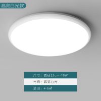 LED卫生间吸顶灯三防灯具客厅灯防水浴室灯厕所灯阳台灯走廊灯 白色25cm白光款