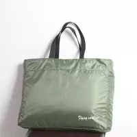 [行李包]轻便环保旅行袋孕妇待产包婴儿洗漱包换季衣服收纳包 薄款军绿色小号