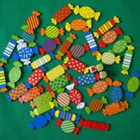儿童桌面糖果颜色配对游戏训练专注力记忆力亲子互动早教益智木制 糖果游戏