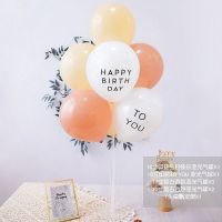 周岁生日布置男童创意气球立柱儿童女孩宝宝派对背景装饰场景道具 生日快乐桌飘立柱1