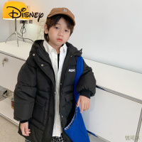 [新品直营]迪士尼儿童棉服中长款女童2021新款秋冬季男童棉衣中大童保暖外套