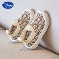 迪士尼(Disney)春款童鞋韩版潮童板鞋低帮儿童休闲鞋拼色飞织宝宝鞋代发