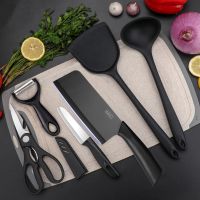 菜刀菜板二合一厨房刀具家用切菜刀快锋利砧板硅胶锅铲厨具套装