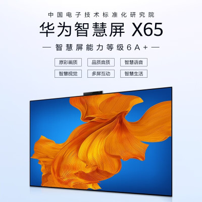 华为(HUAWEI) X65 OLED 65英寸智慧屏电视 4K超高清智能超薄全面屏 超广角AI摄像头
