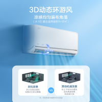 美的(Midea) KFR-26GW/N8MXC1 大1匹 新一级变频智能 冷暖壁挂式挂机空调 风尊时尚版