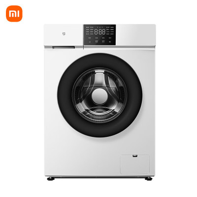 小米(mi)XQG100MJ201滚筒洗衣机全自动10kg洗脱一体 一级能效直驱变频电机巴氏除菌洗除螨云锦白
