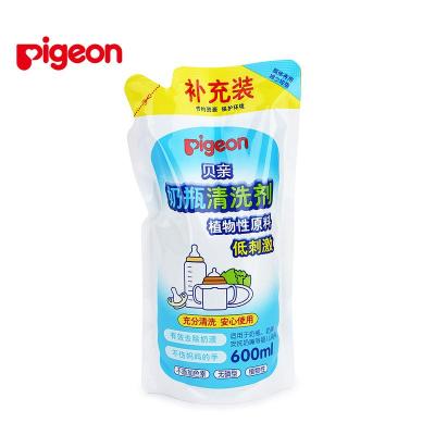 贝亲Pigeon 奶瓶清洗剂清洁剂补充装600ml 植物性原料低刺激 MA28