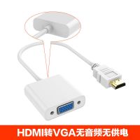 hdmi转vga带音频hdmi转vga转换器笔记本机顶盒连接显示器投影仪头 hdmi转vga不带音频口白色