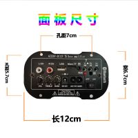 5-10寸蓝牙插卡功放板数字车载12V24V220v重低音炮音箱主板带话筒 5寸220V24V12V功放 蓝牙+收音