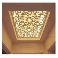 0.01平方价格 PVC雕花板镂空屏风隔断客厅装饰过道通花格吊顶现代背景墙密度板
