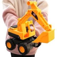 无惯性款 抗摔挖掘机[超大款]30厘米 [超级抗摔]超大号挖掘机惯性车工程车挖土机玩具车男孩玩具套装