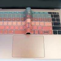 A1466/A1369 硅胶透明键盘膜 苹果笔记本彩色渐变键盘保护膜透明