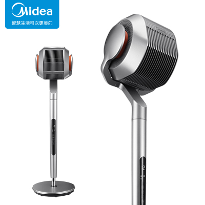 (新品)美的(Midea)[北斗净界]AI智感温空气循环扇3D立体摇头电风扇APP操控变频无叶净化扇FGD24UQR