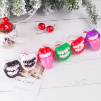 牙齿糖奶嘴型硬糖舌头造型糖果4支搞怪恐怖整蛊创意圣诞节糖果 牙齿糖1个