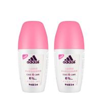 Adidas/阿迪达斯女士走珠香体液2瓶--跃动50ml X2持久留香新包装 如图