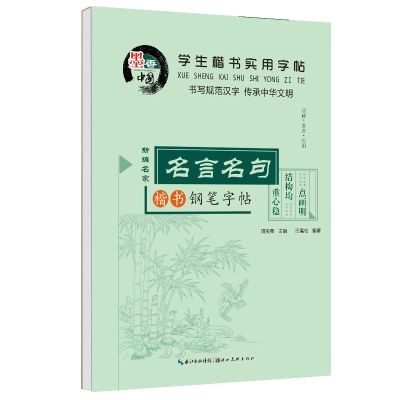 田英章楷书字帖硬笔书法练字本名言名句字帖楷书小学儿童练字帖 实用字帖名言名句