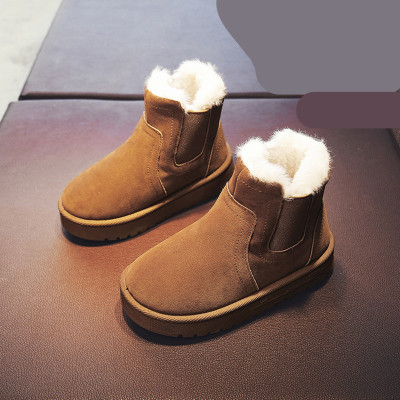 伊努特儿童雪地靴男童冬季2021年新款加绒加厚保暖女童高帮棉鞋