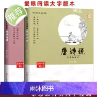 [大字护眼版]蔡志忠漫画全集 唐诗说+宋词说 国学经典少儿国学系列 蔡志忠给孩子的国学经典漫画大字书籍