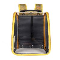黄色 宠物拉杆箱猫包太空背包太空舱猫包便携时尚透气透明双肩背包拖箱