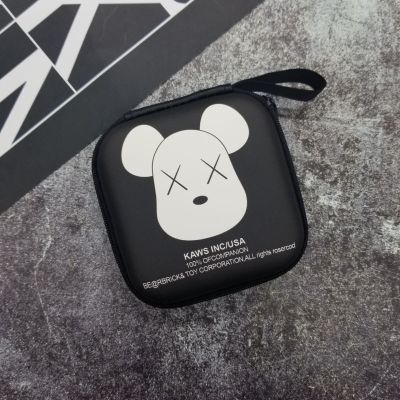 收纳包-白暴力熊 Beats PowerBeats3 Wireless耳机多功能收纳盒个性潮牌方包保护套