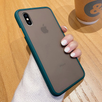苹果x(xs)-[墨绿色]无图案 苹果x手机壳iphonexr保护套苹果8超薄磨砂6卡通8p透明硅胶硬壳