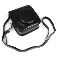 黑色mini11皮套 富士mini90相机包拍立得保护皮套斜挎mini11