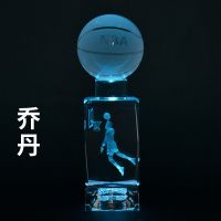 乔丹 篮球球星公仔 科比乔丹创意水晶摆件饰品NBA纪念品送男友生日礼物