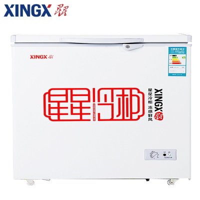 星星(XINGX) 冷柜 BD/BC-219E 219升家用冰柜 冷藏冷冻转换单温冰柜 商用 顶开门 省电节能(白色)