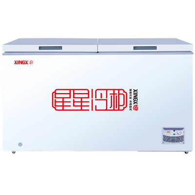 星星(XINGX) 冷柜 BD/BC-480E 480升 冷柜 卧式大容量商用 冷藏冷冻转换单温冰柜 深冷速冻(白色)