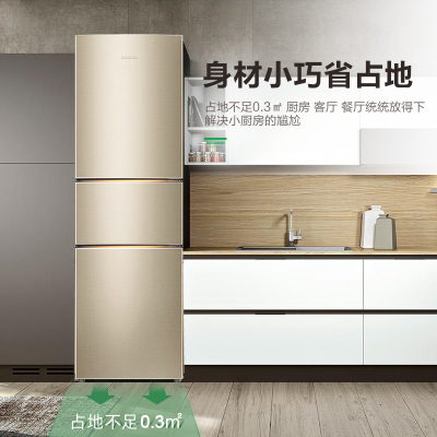 容声(Ronshen) BCD-206D11N 206升三开门电冰箱 小型租房宿舍 节能省电