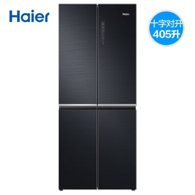 [24h闪发]海尔(Haier) BCD-405WDSKU1 405升十字对开门变频风冷母婴美妆家用电冰箱