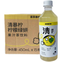 喜茶清暴柠柠檬绿妍果汁茶450ML*15瓶