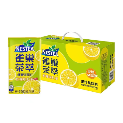 雀巢茶萃柠檬冻红茶果汁茶饮料250ML*24盒