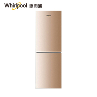 惠而浦(Whirlpool)230升风冷无霜两门冰箱家用节能钢化玻璃面板小尺寸