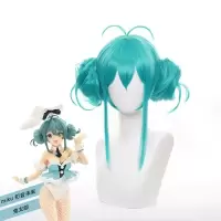 初音兔女郎假发(送发网) xs 初音未来COS play服 初音兔女郎COS服装女 兔女郎二次元动漫COS服